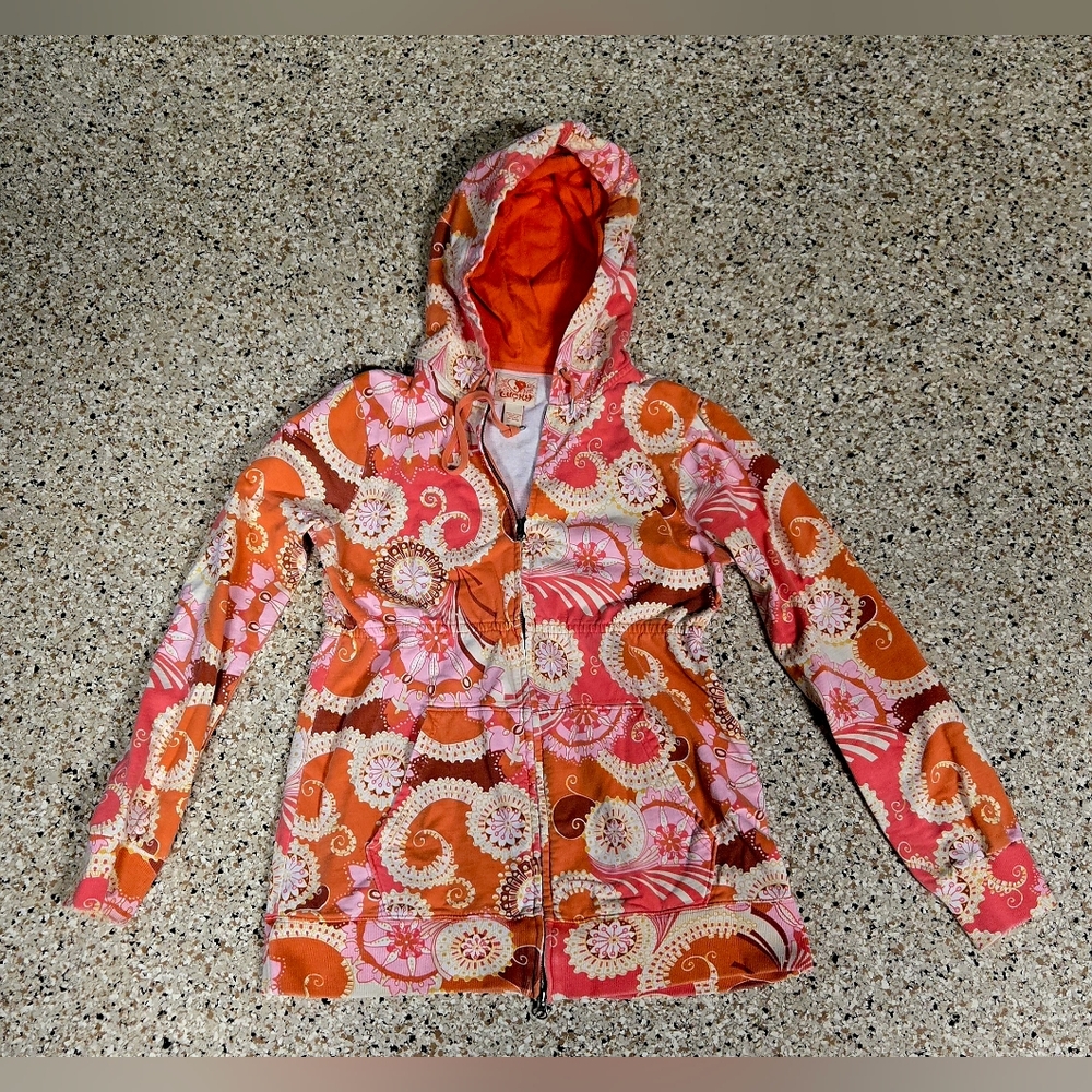 LUCKY BRAND Womens Zip Up Sweatshirt Jacket Small